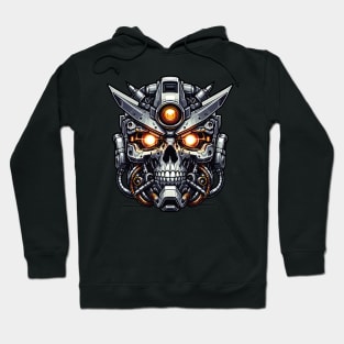 Biomech Skull S01 D48 Hoodie